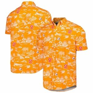 Tampa Bay Buccaneers Reyn Spooner Throwback Kekai Print Button-Up Shirt- 3XL